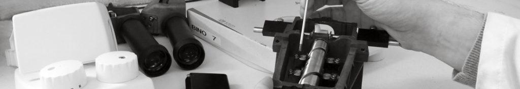 Atelier de réparation PMS BECUS Métrologie : Réparation des optiques d'une binoculaire